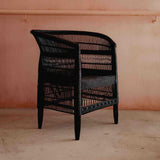 Rattan woven cane black Malawi chair