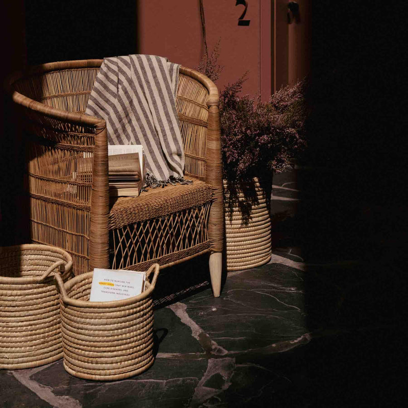 Rosy Brown Planter Basket from